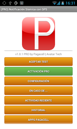 NOTIFICACIÓN SÍSMICA GPS PRO