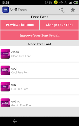 Fonts for FlipFont Serif