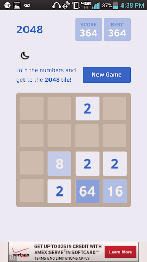 Blue 2048+ Puzzle App