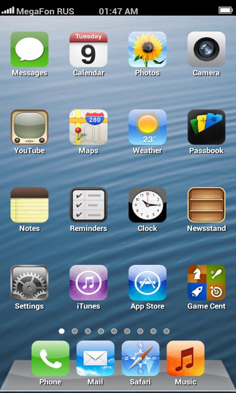 iPhone 5 Launcher(Lock Screen) - screenshot