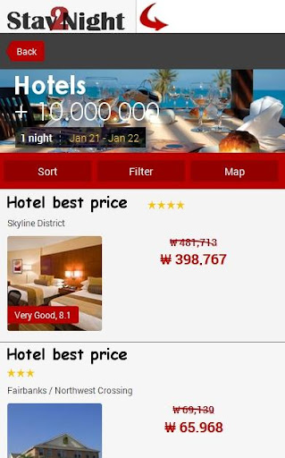 Gold Coast Hotel Map