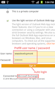 Screenshot OWM for Outlook Email OWA v3.00