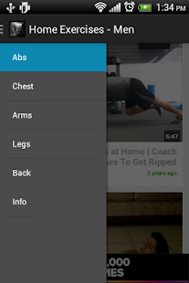 Home Exercises for men Free - screenshot thumbnail