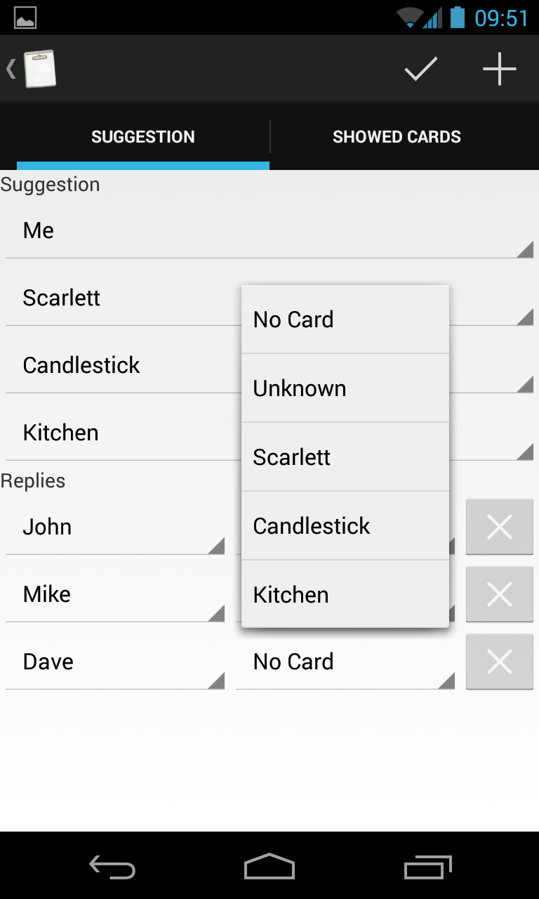 Cluedo Mate Screen 3