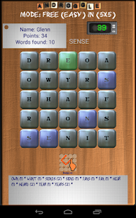 Androggle Pro EN - Boggle Screenshots 1