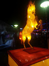 Glowing Golden Horse