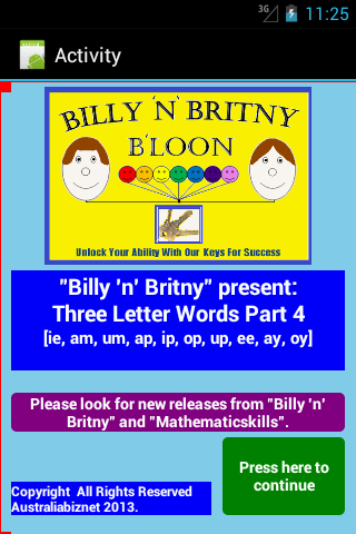 Three Letter Words Part 4 Free