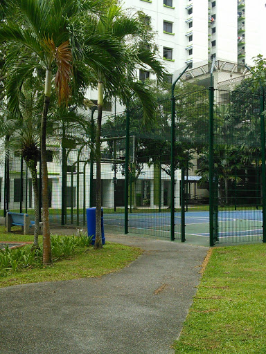 Enclosed Basketball Court