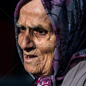 Turkish Elderly by Hasan Mahmud Tipu - People Portraits of Women