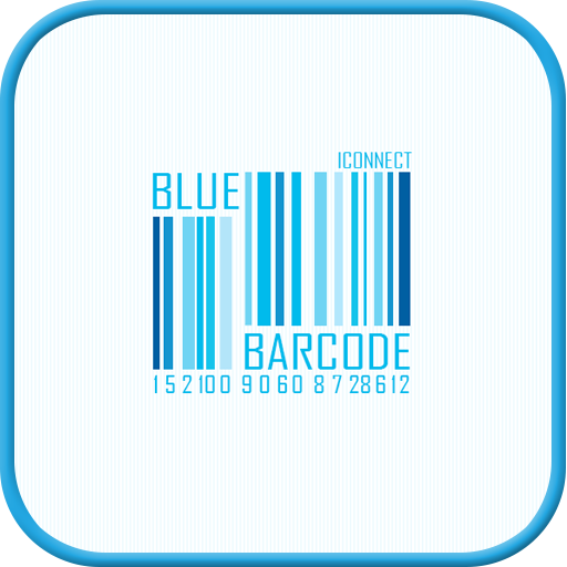 Blue Barcode go launcher theme LOGO-APP點子