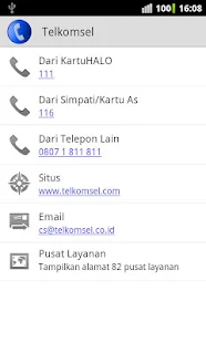 Call Center Selular Indonesia - screenshot thumbnail