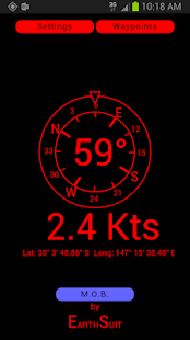 Android application Yacht Compass screenshot