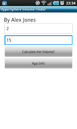 HyperSphere Volume Finder