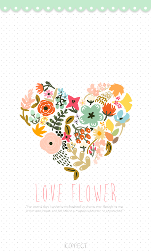 Love Flower go launcher theme