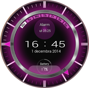 Download Neon Pink Clock Zooper Widget APK