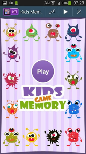 Aliens Memory Game For Kids