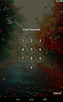 Falling Leaves Lock Screen APK צילום מסך #2