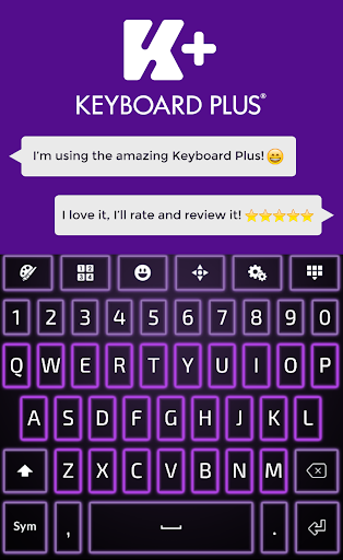 Neon Violet Keyboard