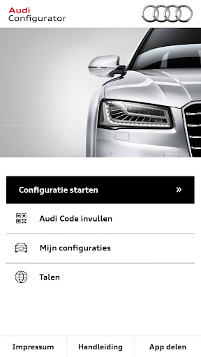 Audi Configurator BE