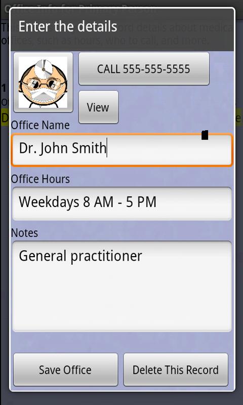 My Health Records Screen 3