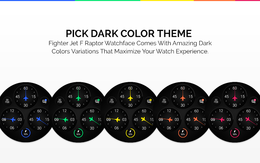 Fighter Jet F Raptor WatchFace Screen 2