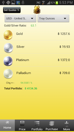 Precious Metals Prices Free
