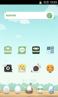 How to download Cute Bird LINE Launcher theme lastet apk for pc