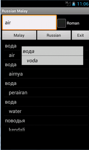 Malay Russian Dictionary