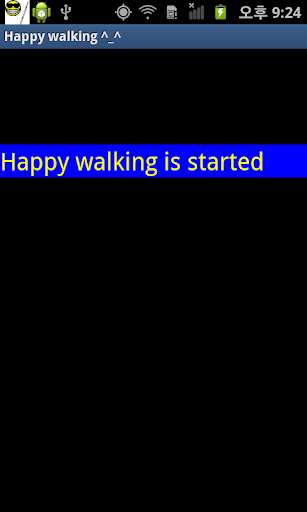 Happy walking for blind person