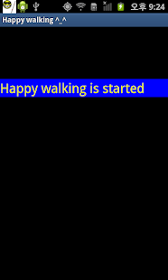 Happy walking for blind person