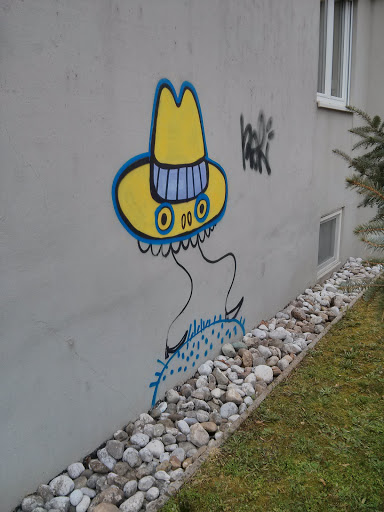 Yellow Hat Graffiti