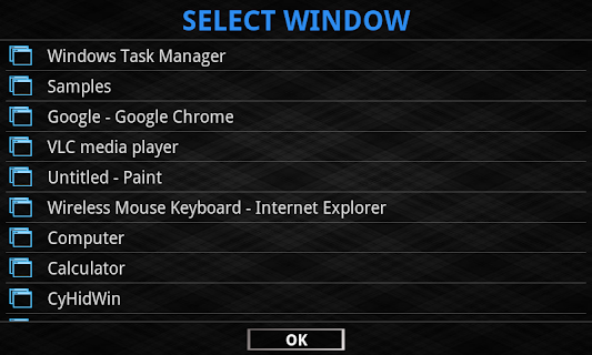 Wireless mouse keyboard screenshot