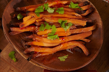 Chili Garlic Sweet Potatoes