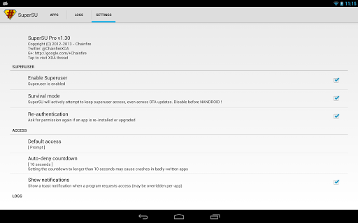 SuperSU Pro for Android