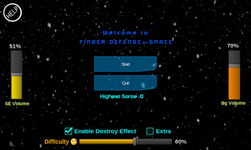 Finger Defense - Space