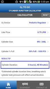 Cylinder Duration Calculator Screenshots 1