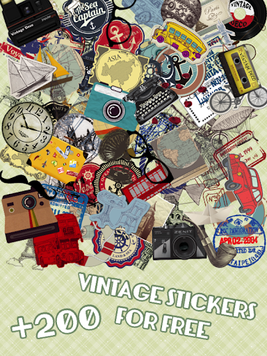 【免費攝影App】Vintage Deco (Stickers Camera)-APP點子