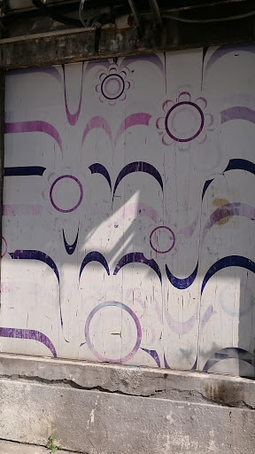 Mural of Purple Suns