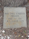 Mrs. Paul Schreier Plaque
