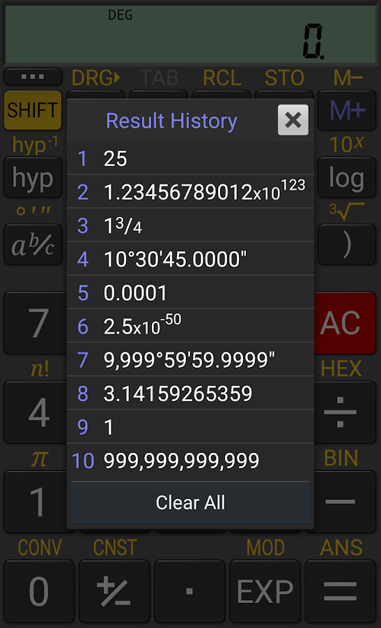 RealCalc Plus - screenshot