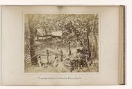 Gezigt op den kalkoven in het bosch bij Kedoeng-Djattie.