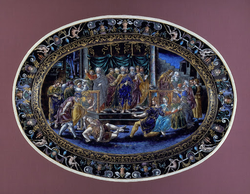 Platter with Scene of the Death of Ananias