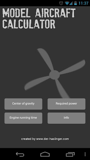 Model Aircraft Calculator