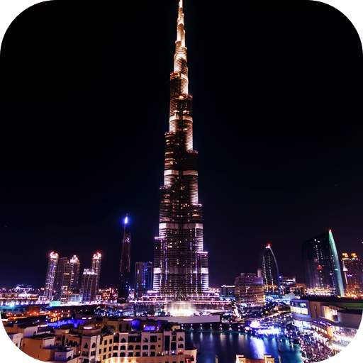 Night Dubai Timelapse LWP LOGO-APP點子