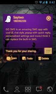 How to mod GO SMS Halloween Fright Theme 1.0 unlimited apk for pc