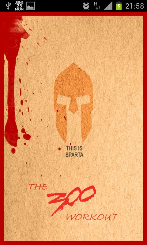Android application The 300 Gym Workout screenshort