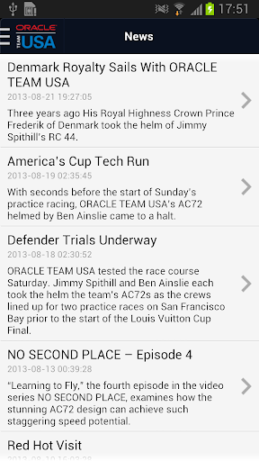 【免費運動App】ORACLE TEAM USA WISfans App-APP點子