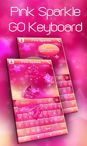 Pink Sparkle GO Keyboard Theme