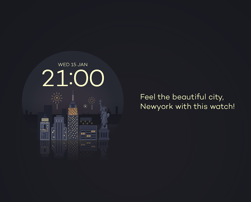 NewYork watchface by Sol Screen 1