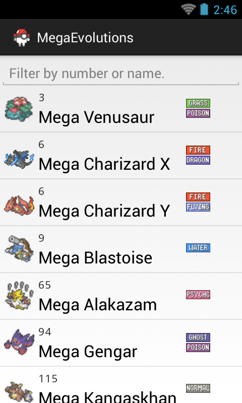 PkmnDex Pro (+6ª gen.) Screen 2